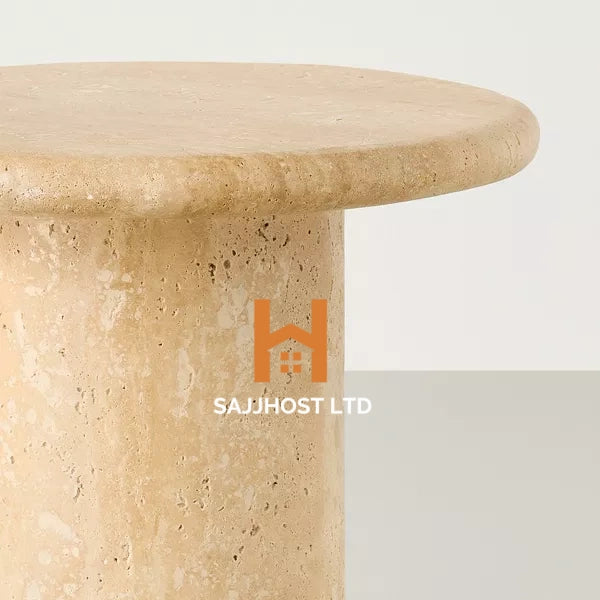 Round Travertine Accent Table - Hearth & Hand™ with Magnolia