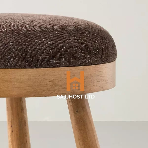 Upholstered Round Top Mid Century Ottoman - Hearth & Hand™ with Magnolia