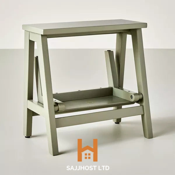 Wood Kitchen Step Stool Sage Green - Hearth & Hand™ with Magnolia