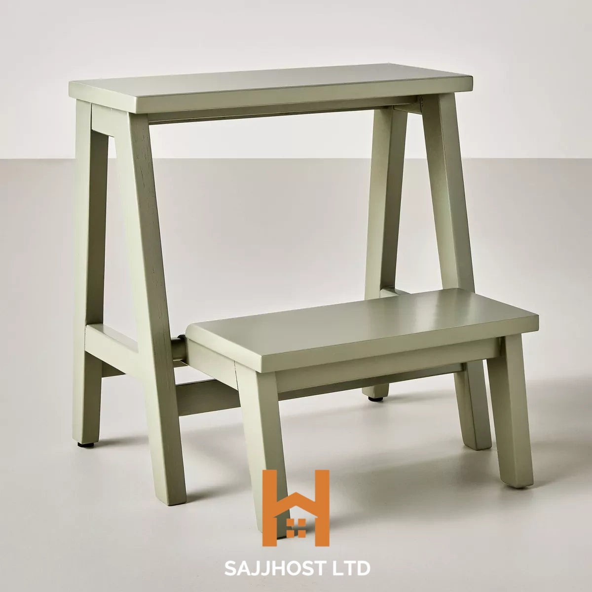 Wood Kitchen Step Stool Sage Green - Hearth & Hand™ with Magnolia