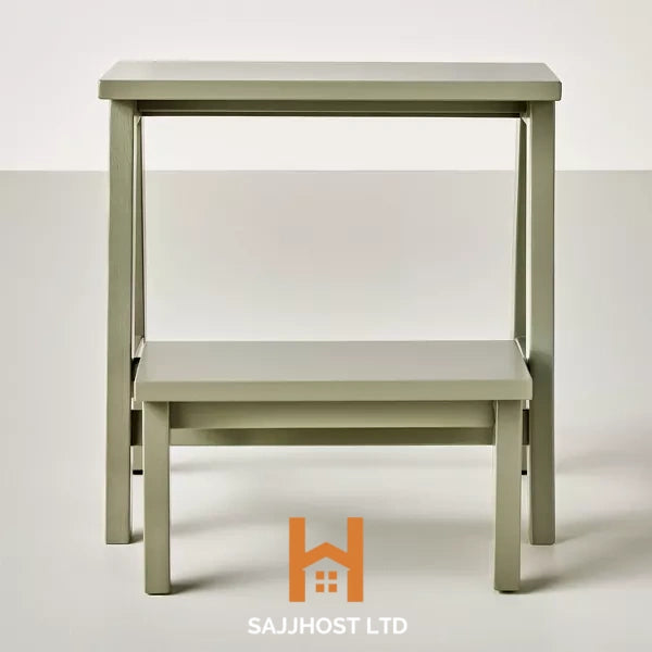 Wood Kitchen Step Stool Sage Green - Hearth & Hand™ with Magnolia