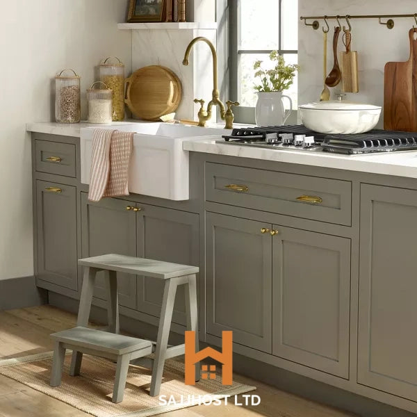Wood Kitchen Step Stool Sage Green - Hearth & Hand™ with Magnolia