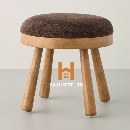 Upholstered Round Top Mid Century Ottoman - Hearth & Hand™ with Magnolia